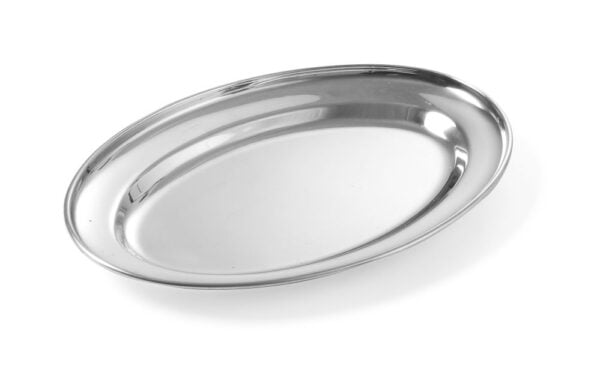 Plat ovale inox 450x290 mm