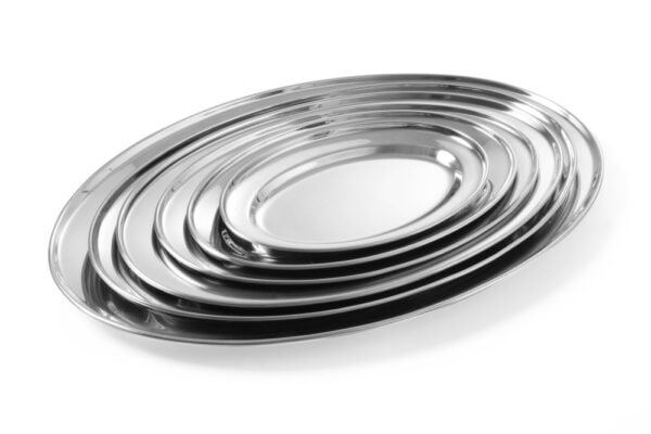 Plat ovale inox 450x290 mm – Image 2
