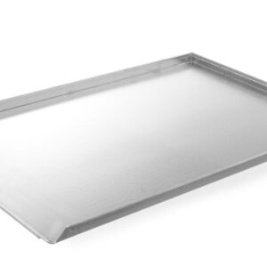Plateau 600x400x20 mm aluminium avec 3 bords