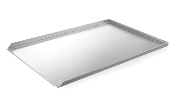 Plateau 600x400x20 mm aluminium avec 3 bords