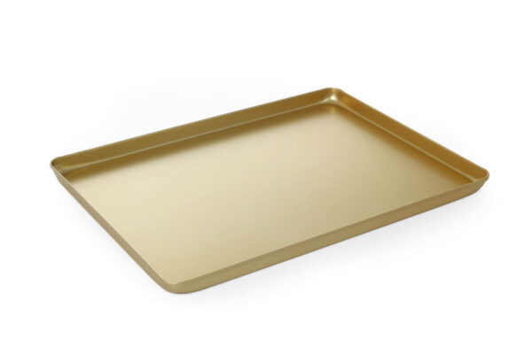 Plateau 600x400x20 mm aluminium couleur or