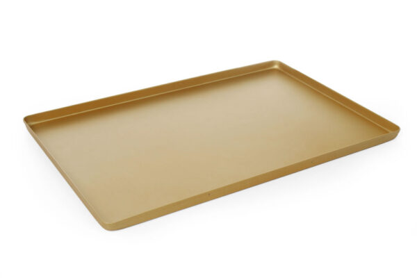 Plateau 600x400x20 mm aluminium couleur or – Image 3