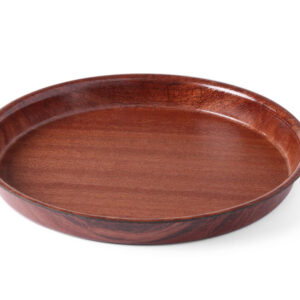 Plateau Acajou 32 cm Rond Woodform antidérapante