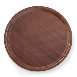 Plateau Acajou 38 cm Rond Woodform antidérapante