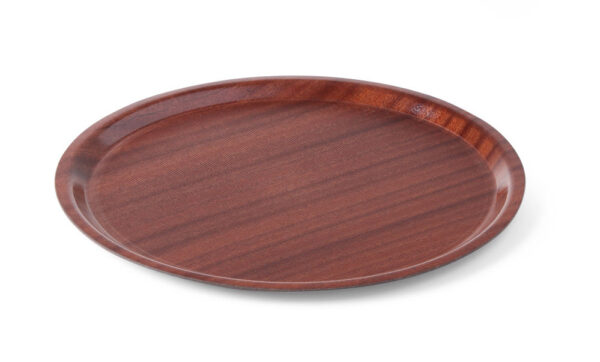 Plateau Acajou 38 cm Rond Woodform antidérapante – Image 2