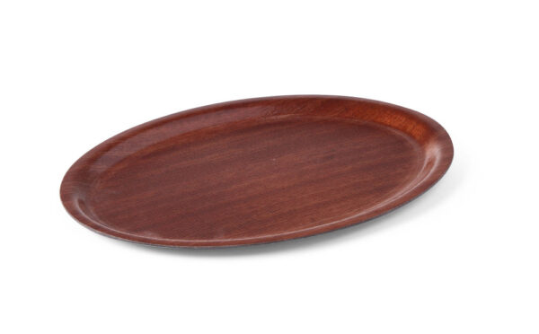 Plateau Acajou Ovale 20x26,5cm Woodform antidérapan – Image 2