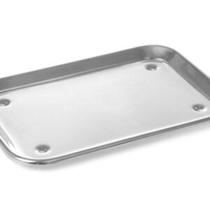 Plateau de présentation 24x17 inox 18/10 avec crampons