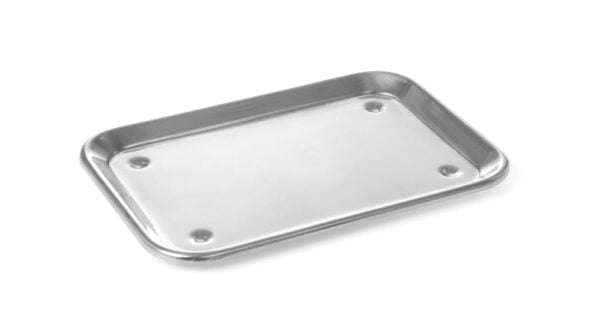 Plateau de présentation 24x17 inox 18/10 avec crampons