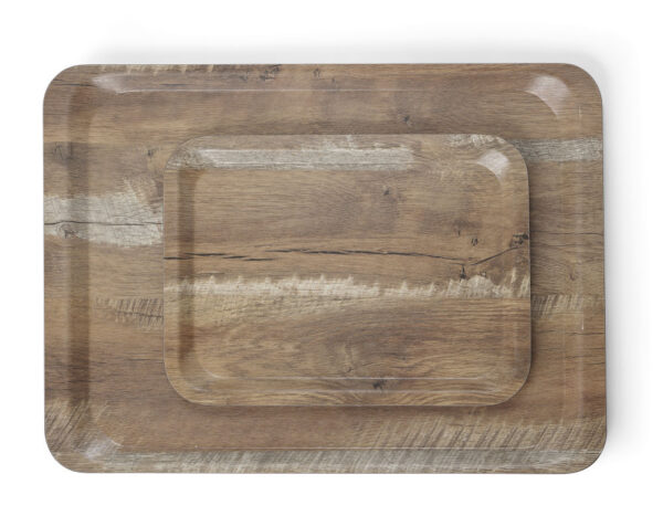 Plateau de service chêne 240x350 mm melamine