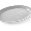 Plateau de service gris ovale 265x195 mm – Image 2
