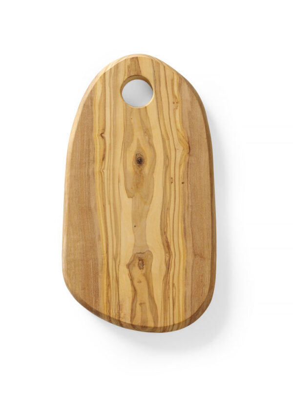 Plateau à fromage avec trou bois d'olivier 250x165x18 mm