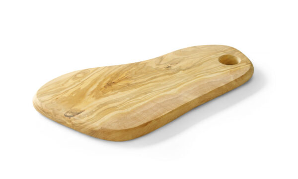 Plateau à fromage avec trou bois d'olivier 250x165x18 mm – Image 3