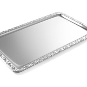 Plateau GN 1/1 avec bordure décorative inox 18/0