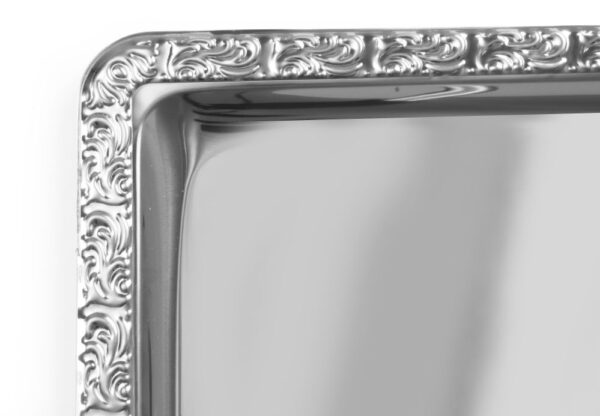 Plateau GN 1/1 avec bordure décorative inox 18/0 – Image 2