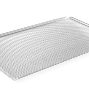 Plateau perforé GN 1/1 10 mm aluminium avec 4 bords