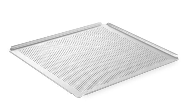 Plateau perforé GN 2/3 10 mm aluminium avec 4 bords