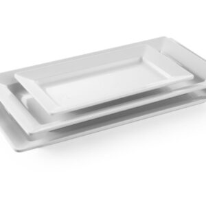 Plateau rectangulaire mélamine 360x205x38 mm