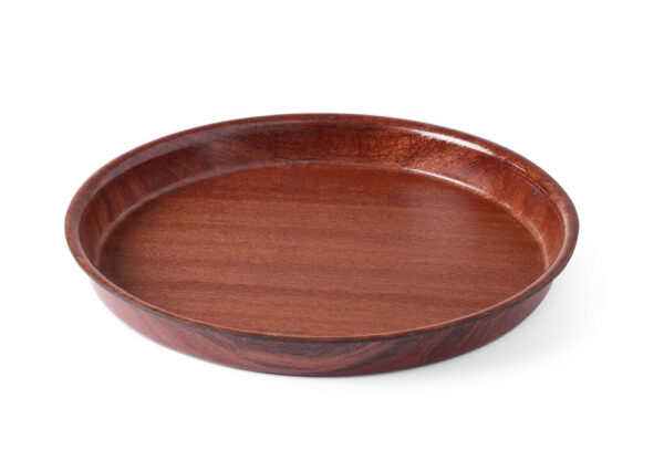 Plateau woodform rond 420x30 mm acajou antidérapant