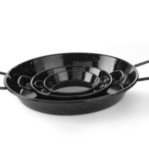 Poêle à paëlla 240 mm tole d´acier émaillé