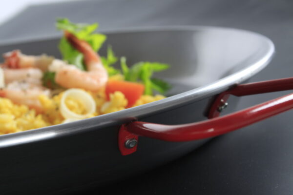 Poêle à paella 460 mm tôle d'acier – Image 2