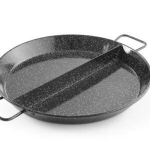 Poêles à paëlla 3 compartiments 430x47 mm
