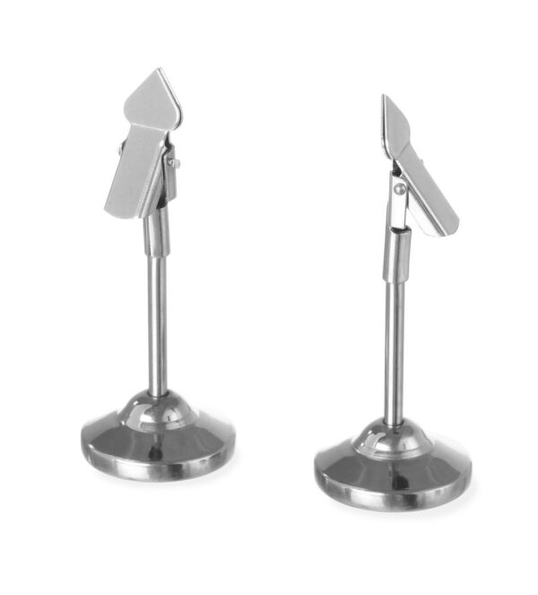 Porte-fiches inox 104 mm set 2