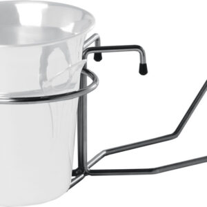 Porte-seau de table chromé