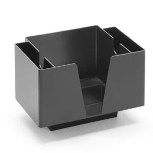 Porte-serviettes avec 3 compartiments PS noir