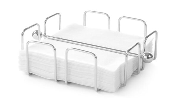 Porte-serviettes fil 190x190x65 mm chromé