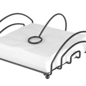 Porte-serviettes noir 155x160x80 mm