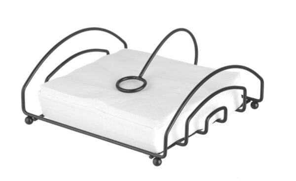 Porte-serviettes noir 155x160x80 mm