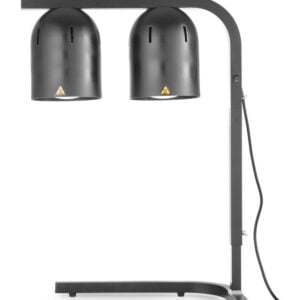 Portique chauffe-plat infrarouge noir Al 230V 500W
