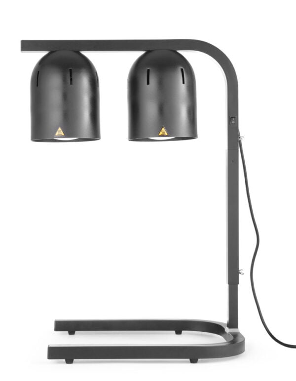 Portique chauffe-plat infrarouge noir Al 230V 500W
