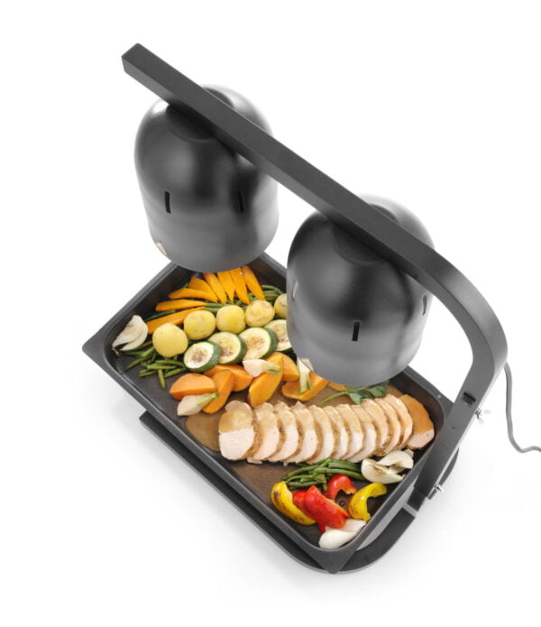 Portique chauffe-plat infrarouge noir Al 230V 500W – Image 4