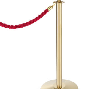 Poteau d'accueil finition doré poteau + socle