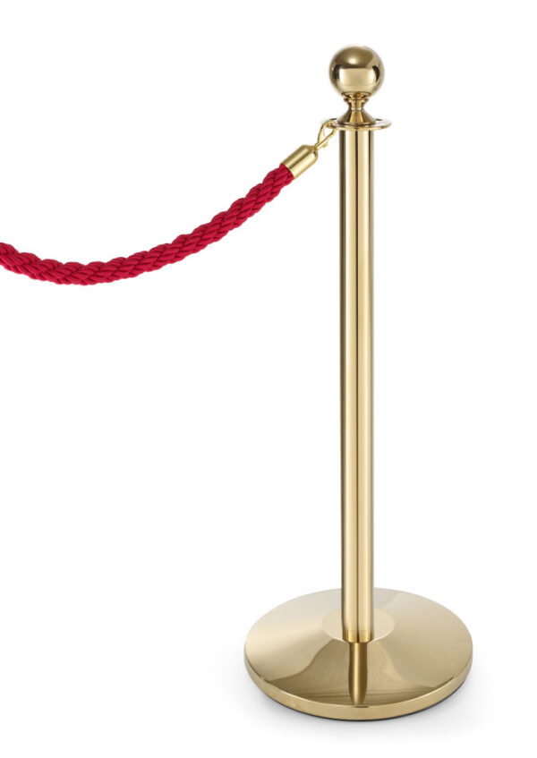 Poteau d'accueil finition doré poteau + socle