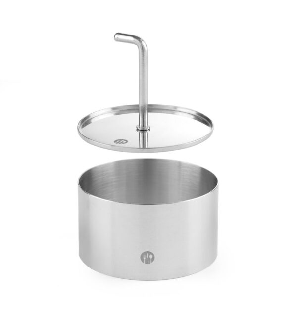 Poussoir inox rond 100 mm