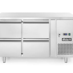 Réfrigérateur comptoir +quatre tiroirs 280l 230V 330W