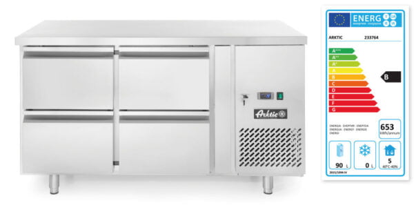 Réfrigérateur comptoir +quatre tiroirs 280l 230V 330W – Image 2