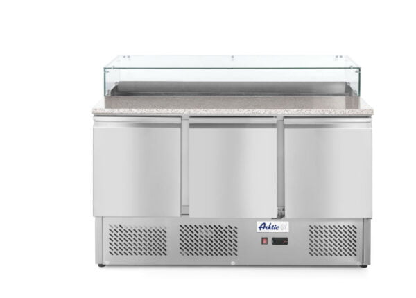 Saladette pizza 3 portes 8x GN 1/6 - 570 L