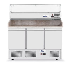 Saladette pizza 3 prts 2/10 gr 1400x700x1445 mm 230V 270+170W
