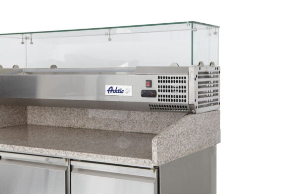 Saladette pizza 3 prts 2/10 gr 1400x700x1445 mm 230V 270+170W – Image 3