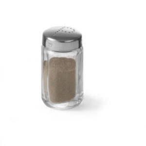 Salière verre-bouchon inox 40x70 mm