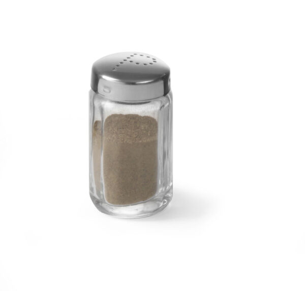Salière verre-bouchon inox 40x70 mm