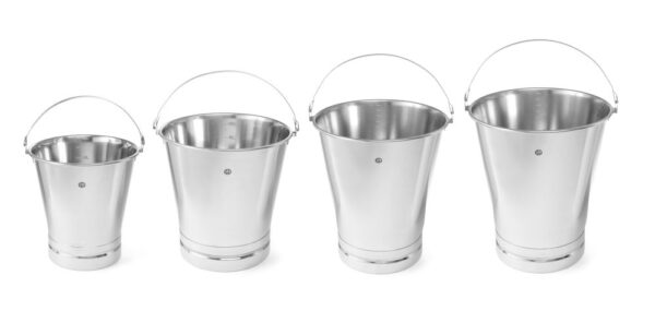 Seau 7 l avec graduations inox