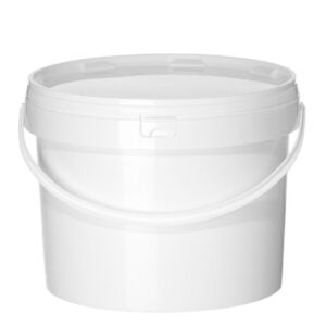 Seau avec couvercle 11,5 l blanc PP 300x230 mm