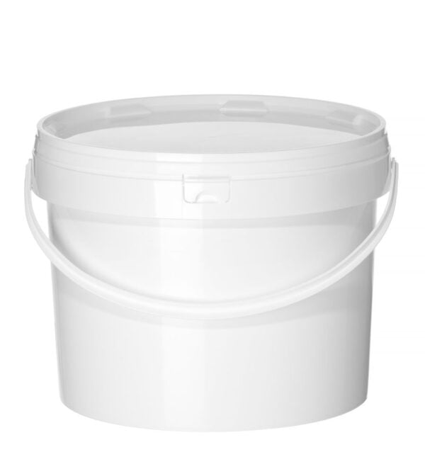 Seau avec couvercle 11,5 l blanc PP 300x230 mm