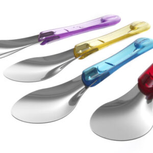 Spatule à glace 260 mm violet inox avec manche en tritan