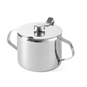 Sucrier avec couvercle inox 0,3 l 85x80 mm