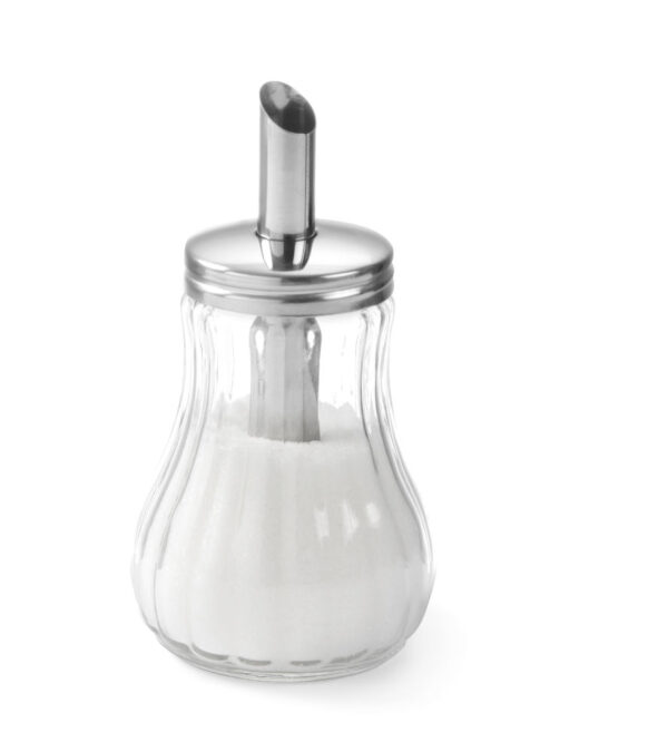 Sucrier verseur verre bec inox